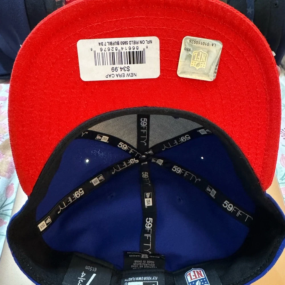 New Era buffalo Blue and Red Party Hat with NFL Logo